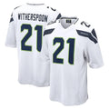 Ndoa S.Seahawks #21 Devon Witherspoon Player White Home Game Stitched Jerseys