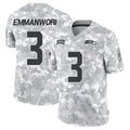 Ndoa S.Seahawks #3 Nick Emmanwori Player Arctic Camo Salute to Service Limited Football Jerseys