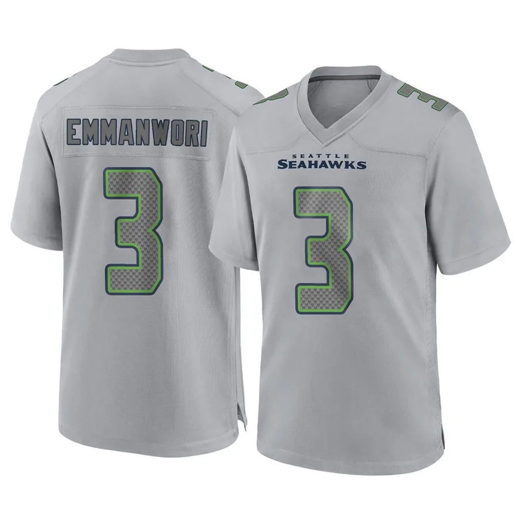 Ndoa S.Seahawks #3 Nick Emmanwori Player Gray Atmosphere Fashion Home Game Stitched Jerseys