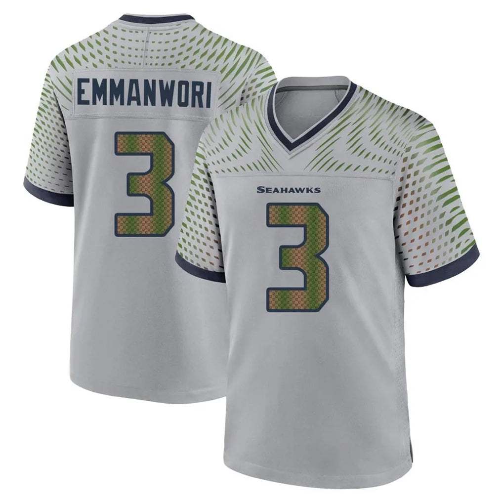 Ndoa S.Seahawks #3 Nick Emmanwori Player Grey 2025 Rivalries Collection Home Game Stitched Jerseys