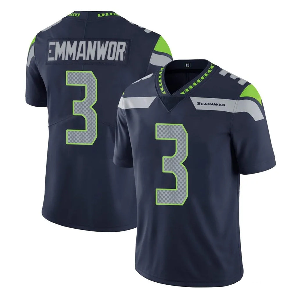 Ndoa S.Seahawks #3 Nick Emmanwori Player Navy Limited Vapor Untouchable Home Game Stitched Jerseys