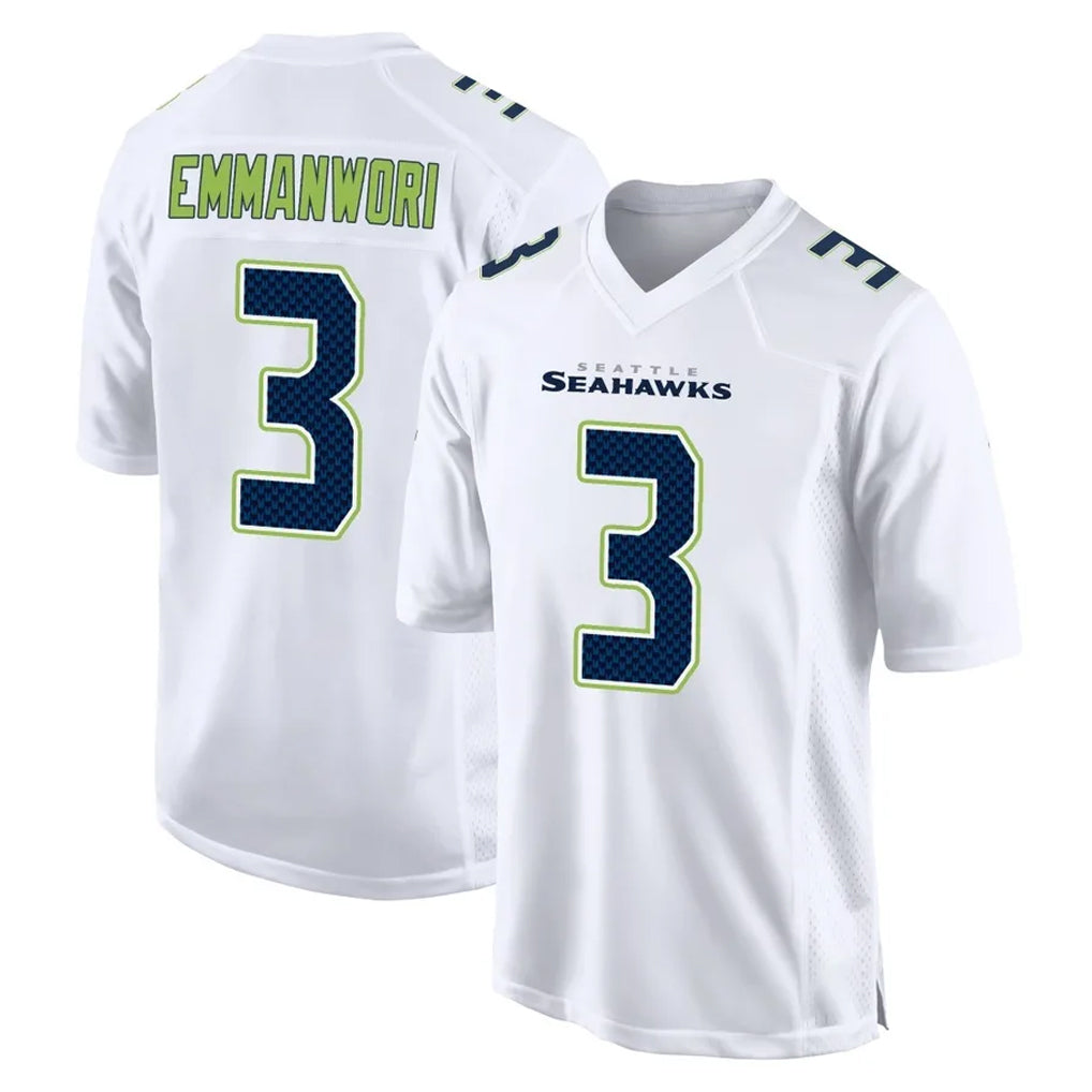 Ndoa S.Seahawks #3 Nick Emmanwori Player White Tundra Fashion Home Game Stitched Jerseys
