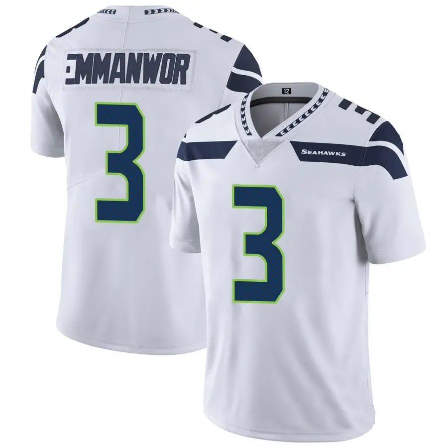 Ndoa S.Seahawks #3 Nick Emmanwori Player White Vapor Limited Football Jersey