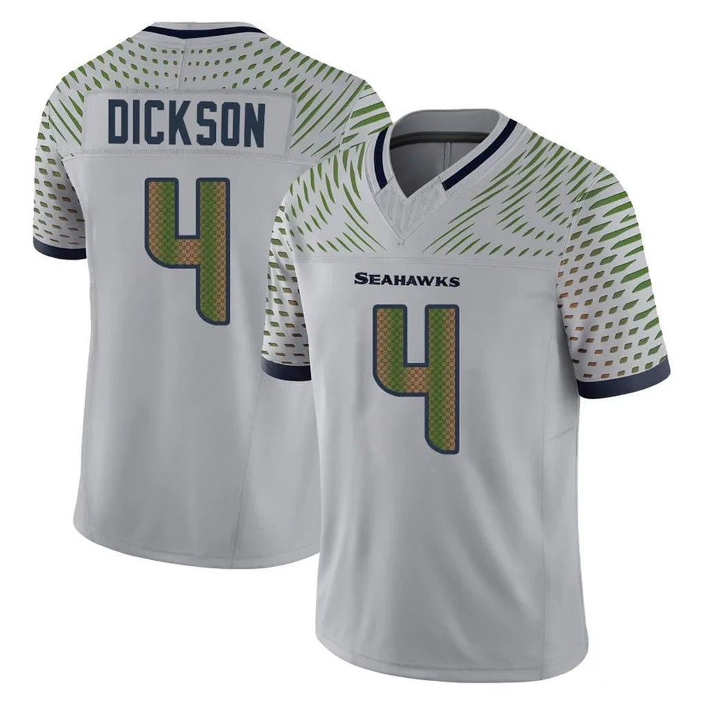 Ndoa S.Seahawks #4 Michael Dickson Player Grey Limited 2025 Rivalries Collection Home Game Stitched Jerseys