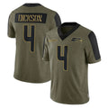 Ndoa S.Seahawks #4 Michael Dickson Player Olive Salute To Service Limited Game Stitched Jerseys