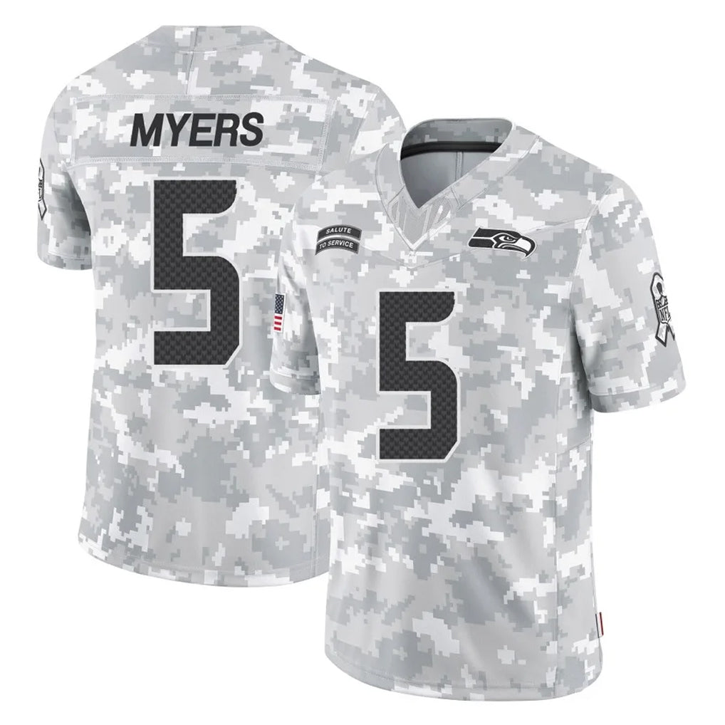 Ndoa S.Seahawks #5 Jason Myers Player Arctic Camo Limited Salute To Service Home Game Stitched Jerseys