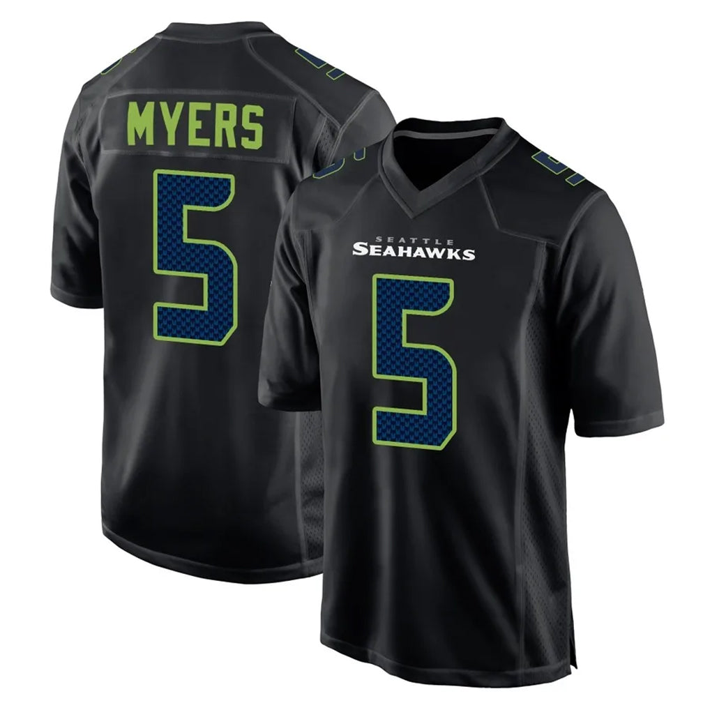 Ndoa S.Seahawks #5 Jason Myers Player Black Limited Fashion Home Game Stitched Jerseys
