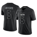 Ndoa S.Seahawks #5 Jason Myers Player Black Limited Reflective Home Game Stitched Jerseys