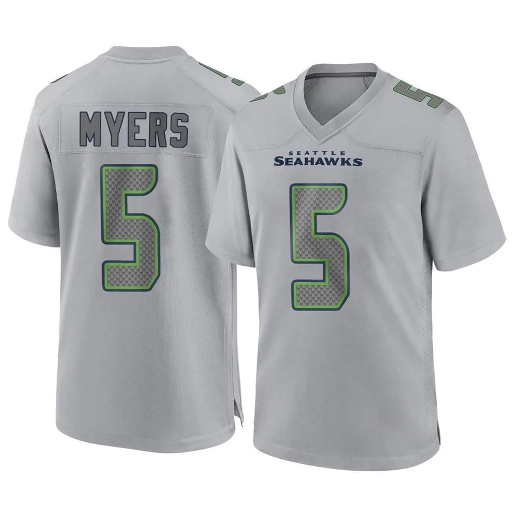 Ndoa S.Seahawks #5 Jason Myers Player Gray Atmosphere Fashion Home Game Stitched Jerseys