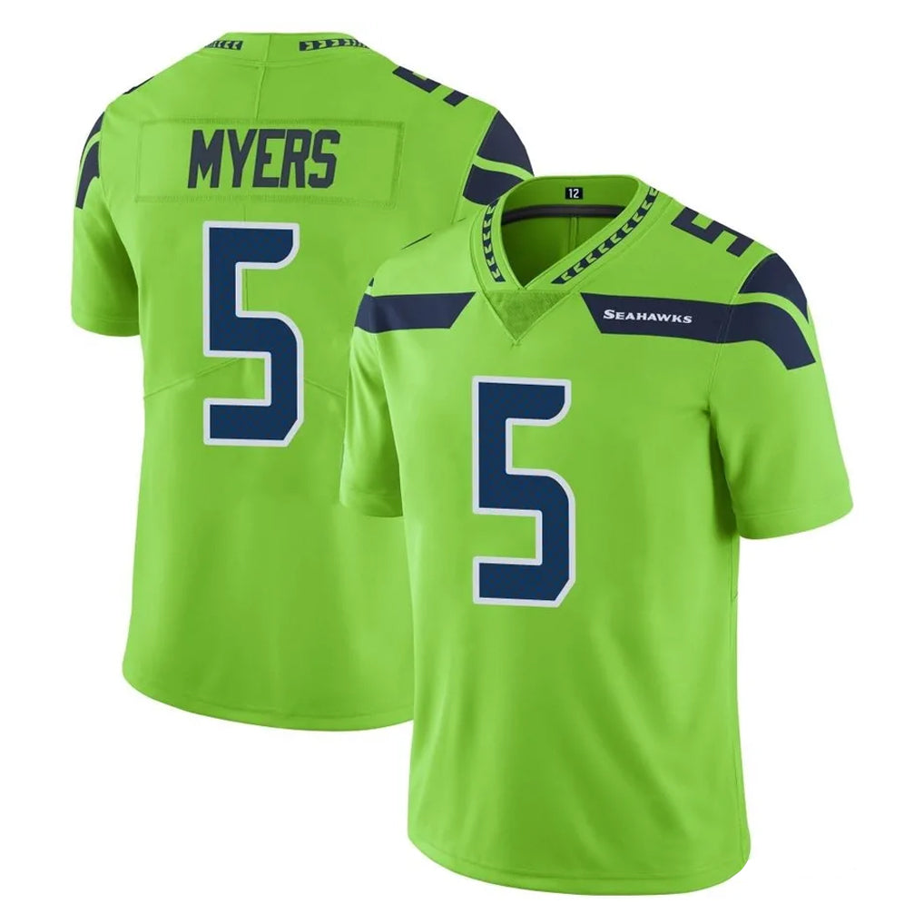 Ndoa S.Seahawks #5 Jason Myers Player Green Limited Color Rush Home Game Stitched Jerseys