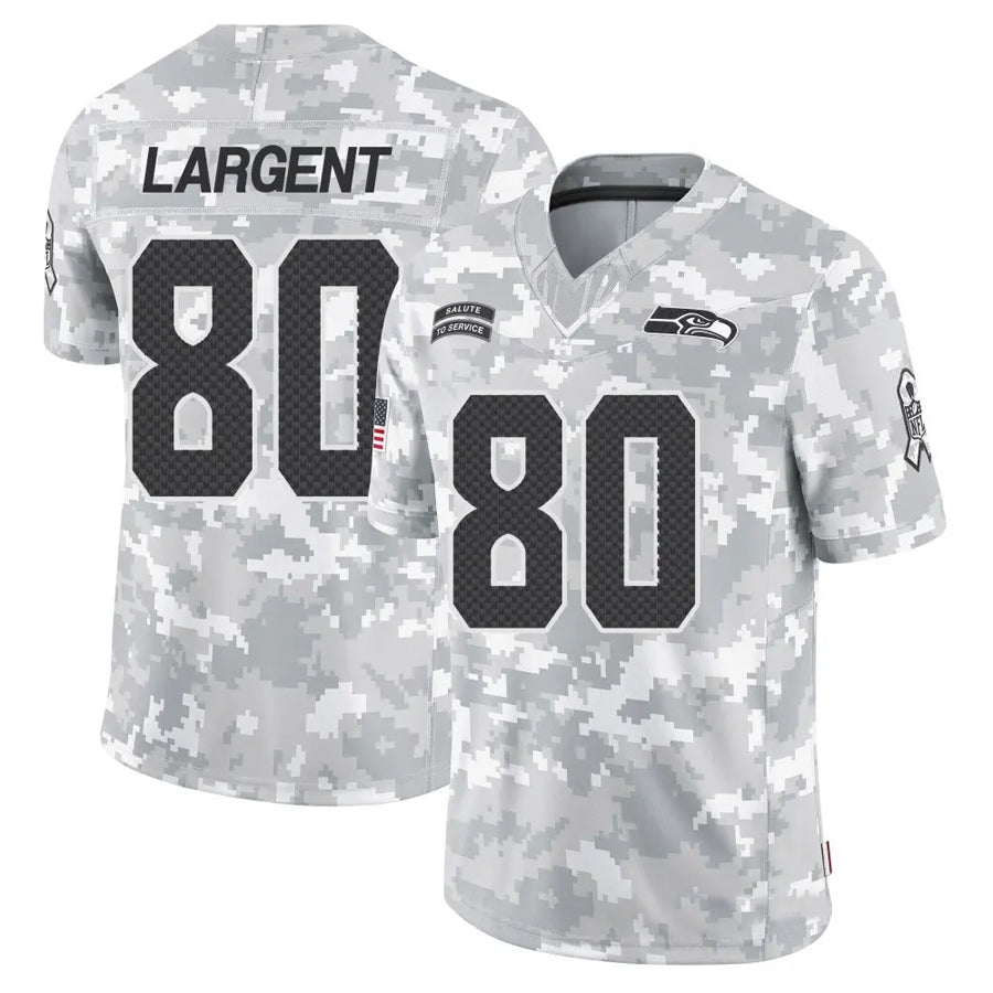 Ndoa S.Seahawks #80 Steve Largent Player Arctic Camo Salute to Service Limited Stitched Jerseys