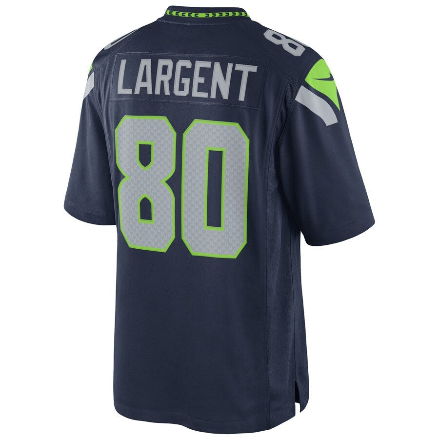 Ndoa S.Seahawks #80 Steve Largent Player Navy Home Game Stitched Jerseys