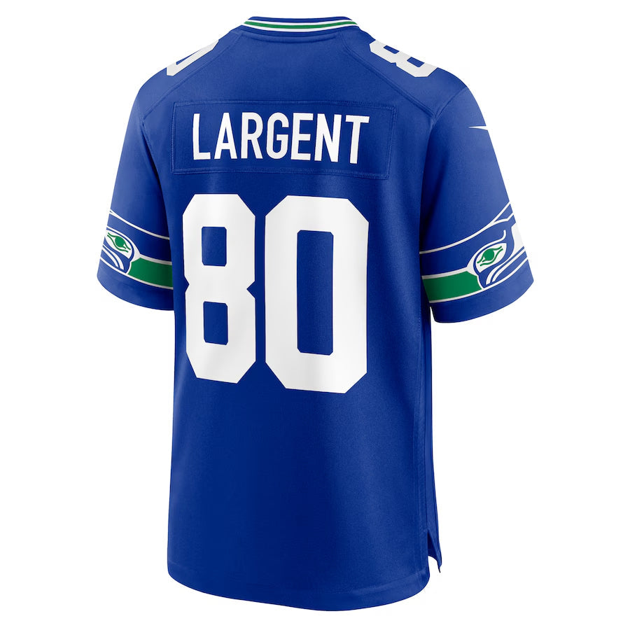 Ndoa S.Seahawks #80 Steve Largent Player Royal Game Stitched Jerseys