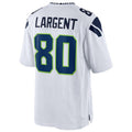 Ndoa S.Seahawks #80 Steve Largent Player White Home Game Stitched Jerseys