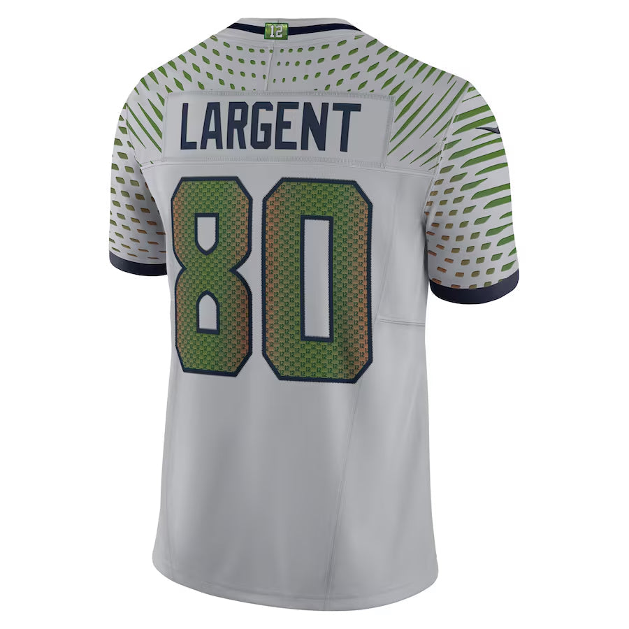 Ndoa S.Seahawks #80 Steve Largent Player Wolf Gray Rivalries Collection Limited Stitched Jerseys