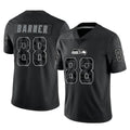 Ndoa S.Seahawks #88 AJ Barner Player Black Limited Reflective Home Game Stitched Jerseys