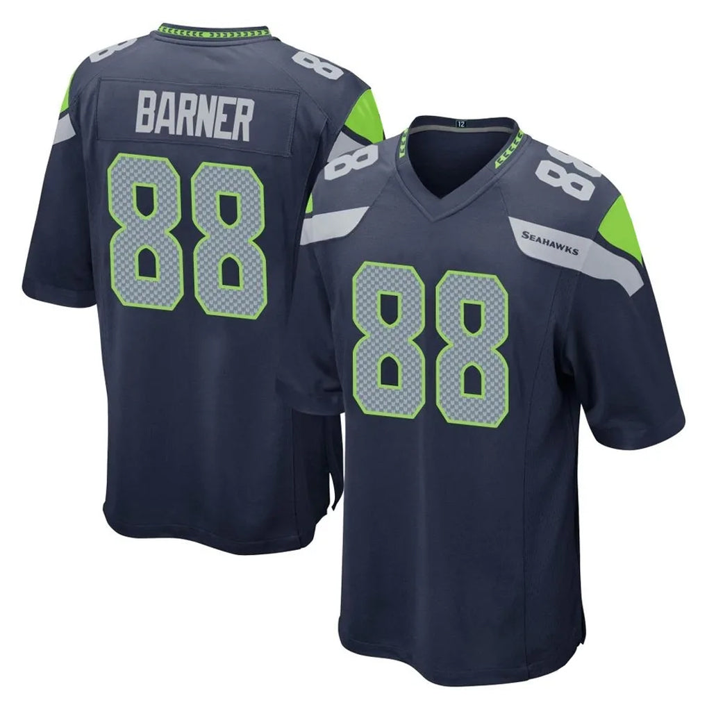Ndoa S.Seahawks #88 AJ Barner Player Navy Home Game Stitched Jerseys
