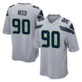 Ndoa S.Seahawks #90 Jarran Reed Player Gray Home Game Stitched Jerseys