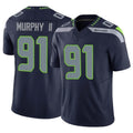 Ndoa S.Seahawks #91 Byron Murphy II Player Navy Limited Vapor F.U.S.E. Home Game Stitched Jerseys