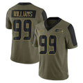 Ndoa S.Seahawks #99 Leonard Williams Player Olive Salute To Service Limited Game Stitched Jerseys