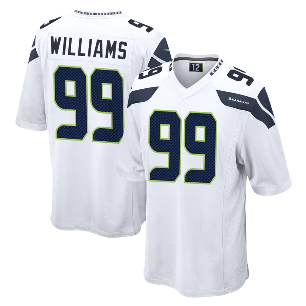 Ndoa S.Seahawks #99 Leonard Williams Player White Home Game Stitched Jerseys