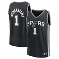 Ndoa SA.Spurs #1 Victor Wembanyama Black Swingman Jerseys - Icon Edition