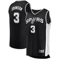 Ndoa SA.Spurs #3 Keldon Johnson Fanatics Black Fast Break Replica Jerseys - Icon Edition