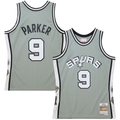 Ndoa SA.Spurs #9 Tony Parker Mitchell & Ness Gray Hall of Fame Class of 2023 Throwback Swingman Jerseys