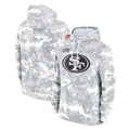 Ndoa SF.49ers Arctic Camo Limited Salute to Service Pullover Hoodies Game Blank Player Stitched Jerseys