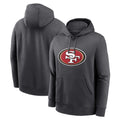 Ndoa SF.49ers Gray Pullover Hoodies Home Game Blank Player Stitched Jerseys