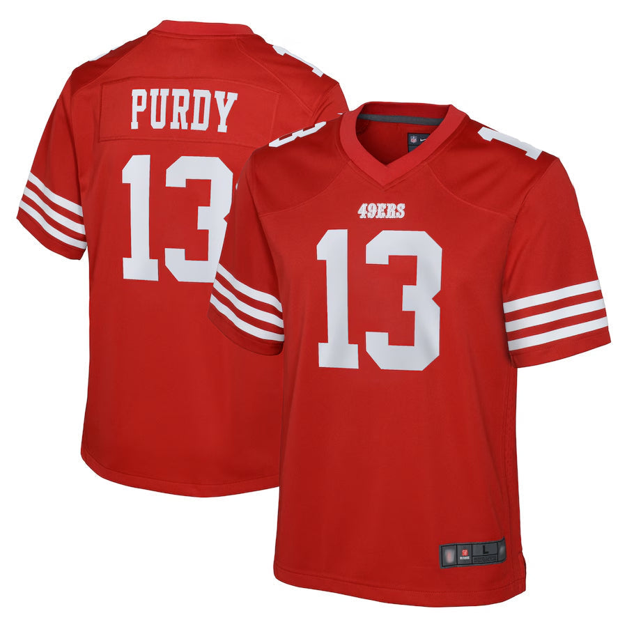 Ndoa SF.49ers #13 Brock Purdy Player Scarlet Home Game Stitched Jerseys