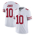 Ndoa SF.49ers #10 Mac Jones Player White Limited Vapor Untouchable Home Game Stitched Jerseys