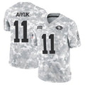 Ndoa SF.49ers #11 Brandon Aiyuk Player Arctic Camo Salute to Service Limited Stitched Jerseys