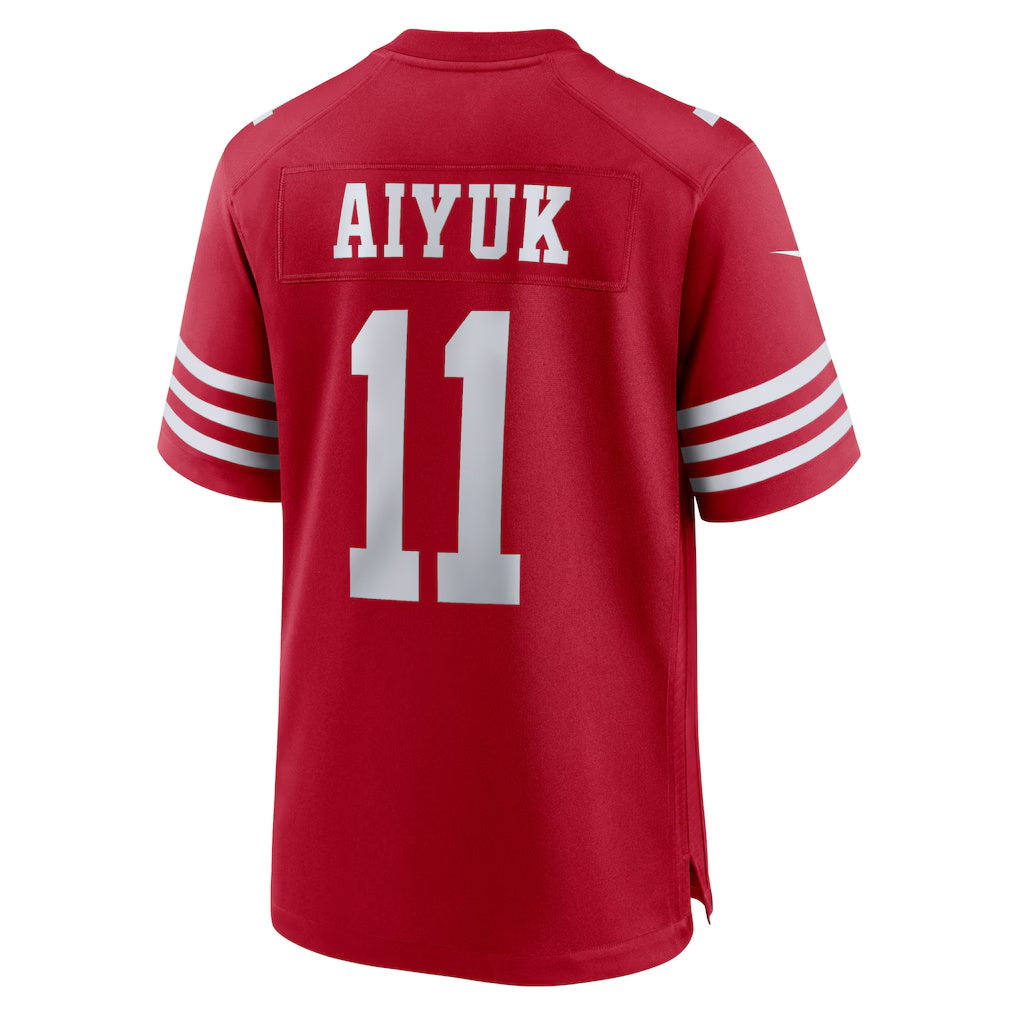 Ndoa SF.49ers #11 Brandon Aiyuk Scarlet Game Player Stitched Jerseys