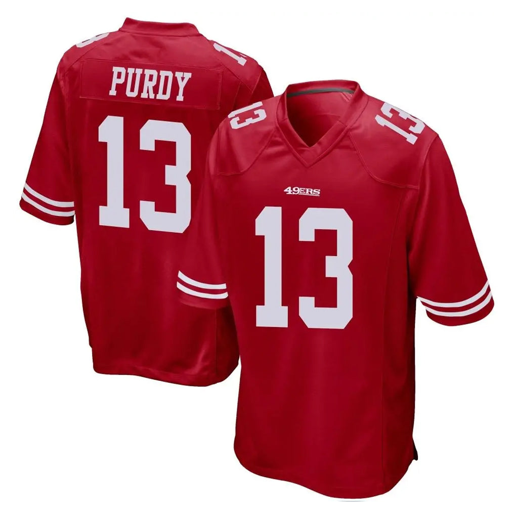 Ndoa SF.49ers #13 Brock Purdy Player Red Home Game Stitched Jerseys