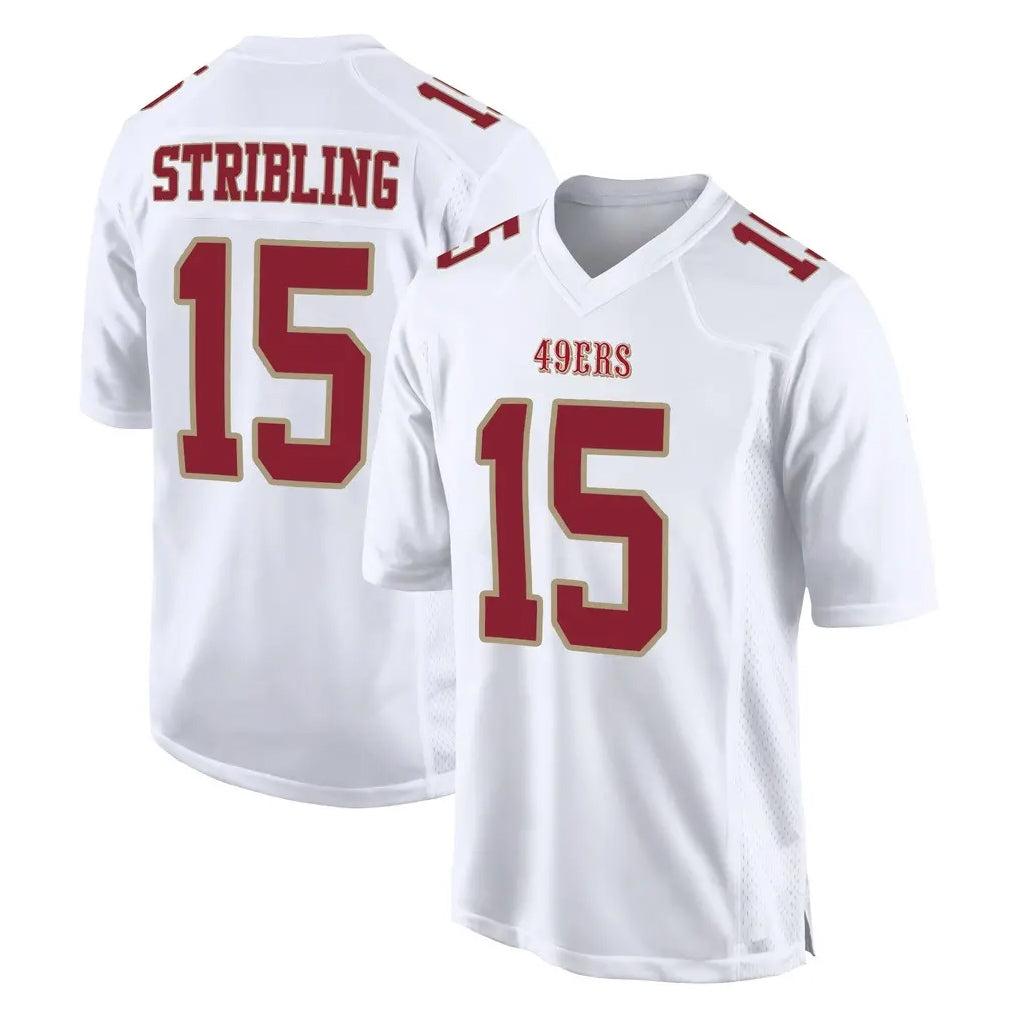 Ndoa SF.49ers #15 De'Zhaun Stribling Player White Fashion Home Game Stitched Jerseys