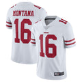 Ndoa SF.49ers #16 Joe Montana Player Vapor Untouchable Limited Throwback White Stitched Jerseys