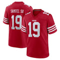 Ndoa SF.49ers #19 Deebo Samuel Sr. Player Red Game Home Stitched Jerseys