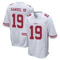 Ndoa SF.49ers #19 Deebo Samuel Sr. Player White Home Game Stitched Jerseys