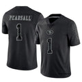 Ndoa SF.49ers #1 Ricky Pearsall Player Black RFLCTV Limited Stitched Jerseys