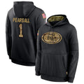 Ndoa SF.49ers #1 Ricky Pearsall Player Black Salute To Service Hoodie Player Stitched Jerseys