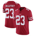 Ndoa SF.49ers #23 Christian McCaffrey Player Red Limited Vapor Untouchable Home Game Stitched Jerseys