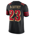 Ndoa SF.49ers #23 Christian McCaffrey Player Rivalries Collection Vapor Limited Black Stitched Jersey