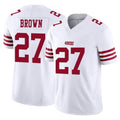Ndoa SF.49ers #27 Ji'Ayir Brown Player White Limited Vapor F.U.S.E. Home Game Stitched Jerseys