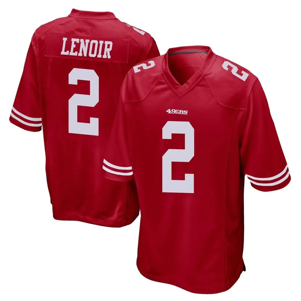 Ndoa SF.49ers #2 Deommodore Lenoir Player Red Home Game Stitched Jerseys