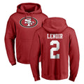 Ndoa SF.49ers #2 Deommodore Lenoir Player Red LOGO Pullover Hoodies Home Game Stitched Jerseys