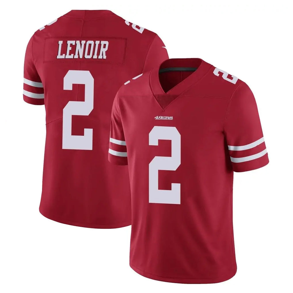 Ndoa SF.49ers #2 Deommodore Lenoir Player Red Limited Vapor Untouchable Home Game Stitched Jerseys