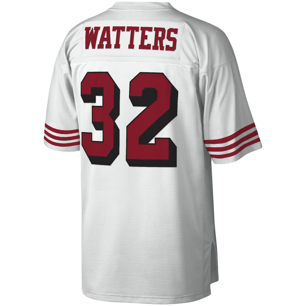 Ndoa SF.49ers #32 Ricky Watters Mitchell & Ness White Legacy Replica Jersey