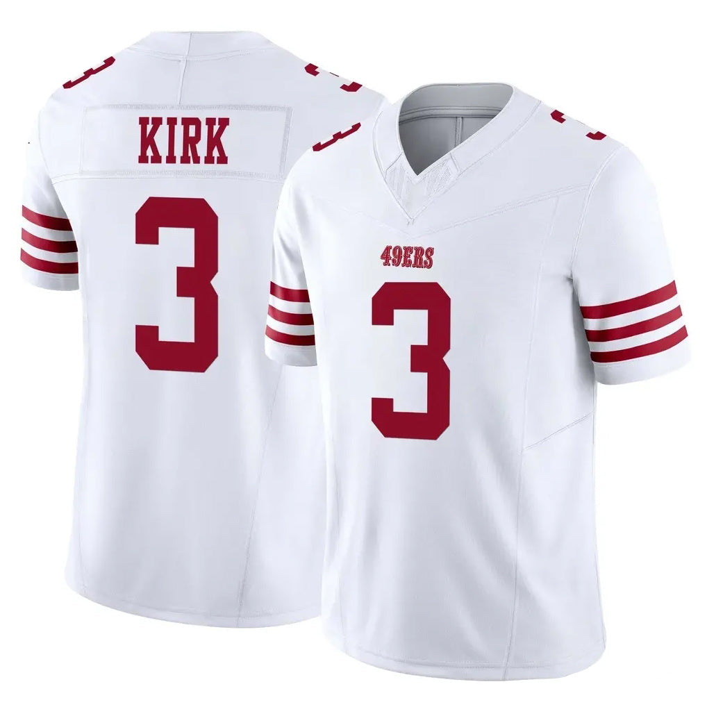 Ndoa SF.49ers #3 Christian Kirk Player White Limited Vapor F.U.S.E. Home Game Stitched Jerseys