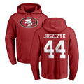 Ndoa SF.49ers #44 Kyle Juszczyk Player Red LOGO Pullover Hoodies Home Game Stitched Jerseys